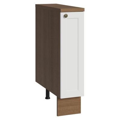 Balcão Porta-temperos 20 Cm 1 Porta Rustic/branco Vik Madesa