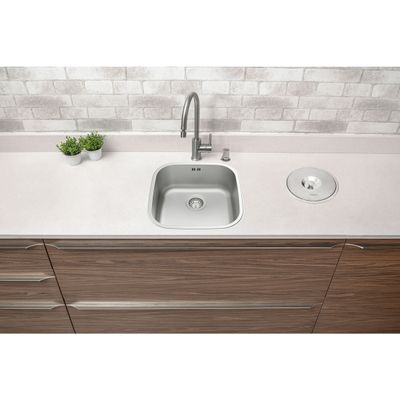 Cuba Tramontina Aria Maxi 40 BS Prime em Aço Inox Acetinado 40 x 40 x 20 cm com Válvula e Escape
