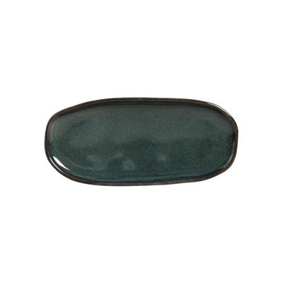 Conjunto de Travessas Ovais Pequenas Orgânico Oceano 23x11cm 4 Peças Porto Brasil Azul