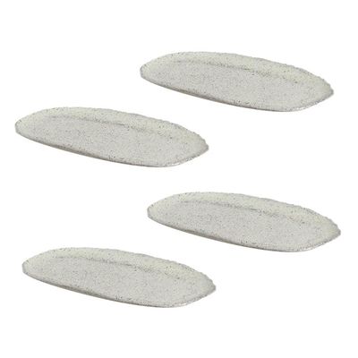 Conjunto de Travessas Ovais Pequenas Orgânico Pistache 23x11cm 4 Peças Porto Brasil Verde