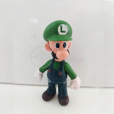 Boneco Action Figure Luigi Articulado Colecionável Grande Super Size 23cm - Super Mario World