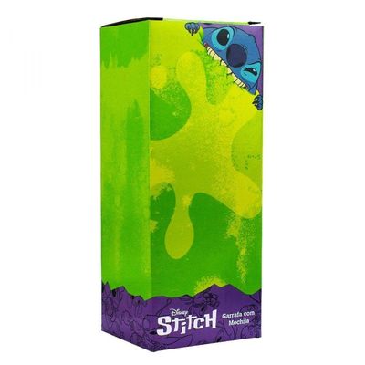 Garrafa Plástico 450 Ml Mochila Sacola Stitch Disney Azul