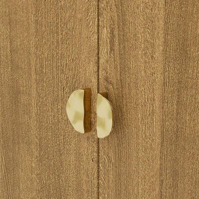 Cômoda Para Quarto Com Espelho 2 Portas 4 Gavetas 120cm Tulsa V01 Nature - Lyam Decor