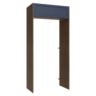 Porta-geladeira 103 Cm 1 Porta Basculante Rustic/azul Vik Madesa Rustic/azul