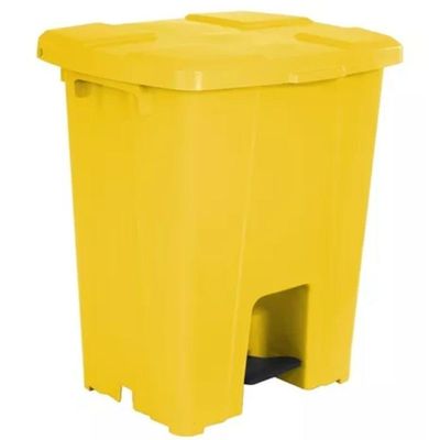 Lixeira Plástica Amarela Qudrada com Pedal 30 Litros P30am Jsn Lixeira Plástica Amarela Qudrada