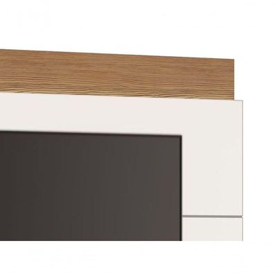 Painel Para Tv Classic 1.8 Off White Com Freijó - Imcal Móveis