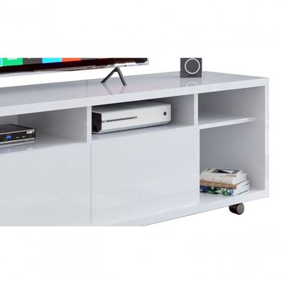 Rack Para Tv Arizona 1.8 1p Branco Brilho - Moveisaqui