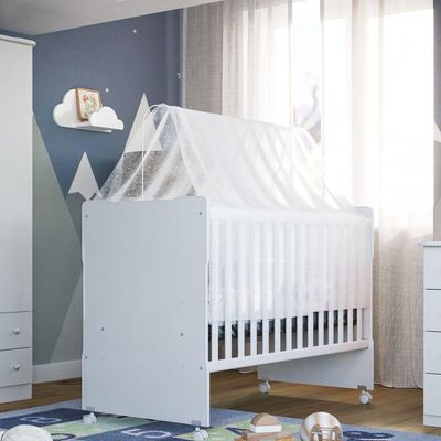Berço Americano New Baby Branco - Batrol Móveis