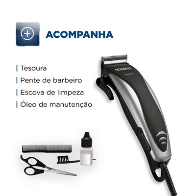 Máquina de Cortar Cabelo Mondial CR02 110V