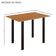 Conjunto Sala De Jantar Mila 4 Cadeiras Ilhabela Preto Fosco