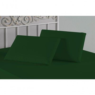 Kit Fronhas Nobre 2 Peças 50cm X 70cm Malha 100% Algodão - Verde-bandeira