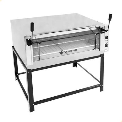 Forno Industrial Venâncio Roma Inox 110 Cm Elétrico 220V Com Pedra Refratária Feri110