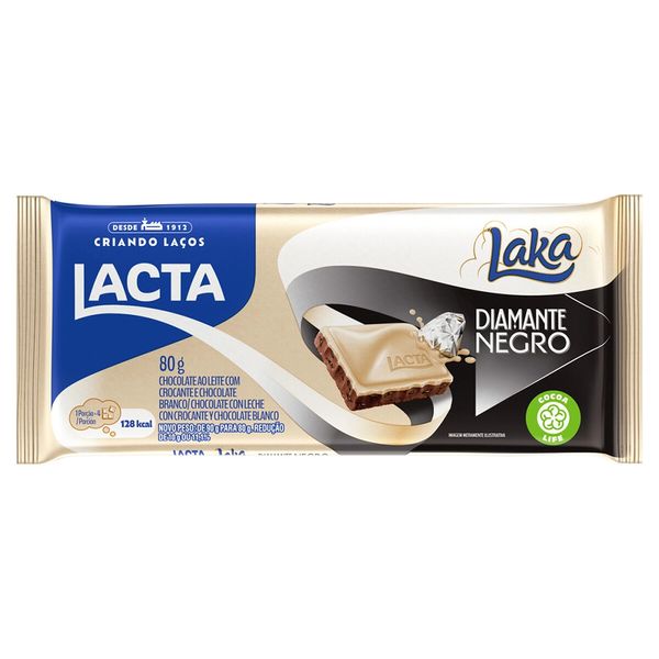 Chocolate Diamante Negro Lacta Laka 80g Chocolate Diamante Negro Lacta Laka 80g