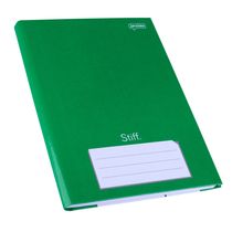 Caderno Jandaia Brochura Capa Dura 1/4 Verde 96 Folhas