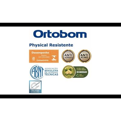 Colchão Physical Resistente Mini Cama Solteiro 12x70x150cm 1040403271 Ortobom Colchao Physical R