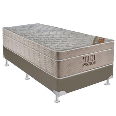 Colchão de Espuma Solteiro Airtech Spring Pocket 88x188x30cm 1040420615 Ortobom Colchao Airtech