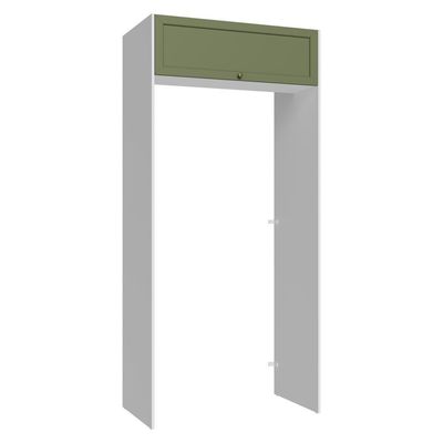 Porta-geladeira 103 Cm 1 Porta Basculante Branco/verde Vik Madesa Branco/verde