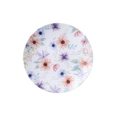Prato Sobremesa Tramontina Floratta em Porcelana Decorada 21 cm