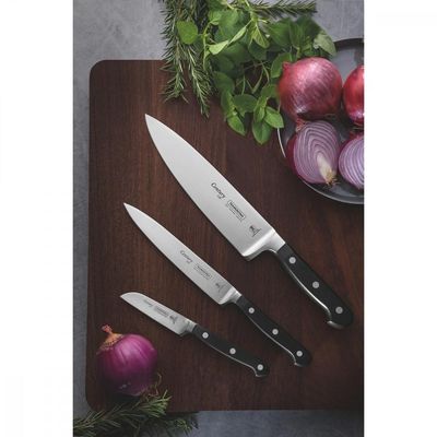 Jogo de Facas Tramontina Century com Lâminas em Aço Inox e Cabos de Policarbonato e Fibra de Vidro 3 Peças
