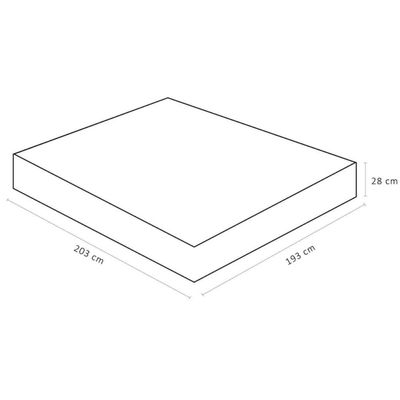 Colchão Viscomemory Super King 193x203x28cm - 1041691761 - Ortobom