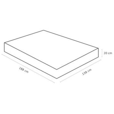 Colchão De Espuma Casal Light D45 138x188x20cm - 1041526465 - Ortobom