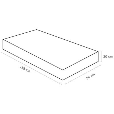 Colchão Physical Solteiro Ultra Resist 88x188x20cm - 1040403256 - Ortobom