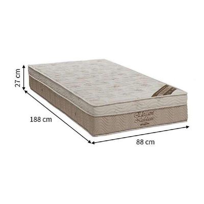 Colchão Elegant Solteiro Nanolastic 88x188x27cm - 1041527852 - Ortobom