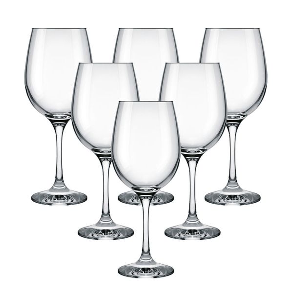 Jogo de Taças para Vinho Nadir Barone 490ml 6 Peças