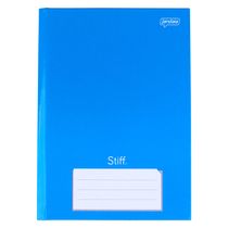 Caderno Jandaia Brochura Capa Dura 1/4 Azul 96 Folhas