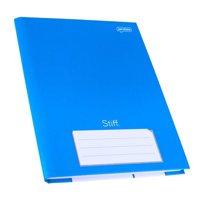 Caderno Jandaia Brochura Capa Dura 1/4 Azul 96 Folhas