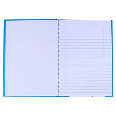 Caderno Jandaia Brochura Capa Dura 1/4 Azul 96 Folhas