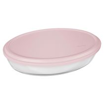 Assadeira Nadir Marinex em Vidro Oval com Tampa 1,6L - Item Sortido