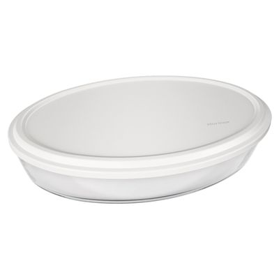 Assadeira Nadir Marinex em Vidro Oval com Tampa 1,6L - Item Sortido