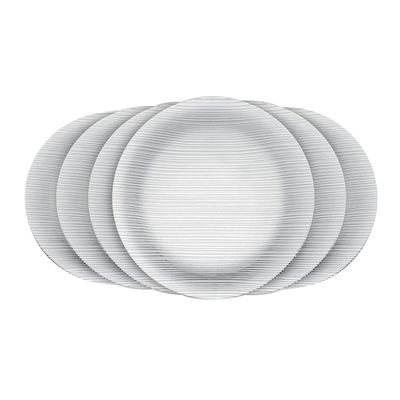 Conjunto de 6 Pratos Fundos Duralex Diamente 23cm Nadir