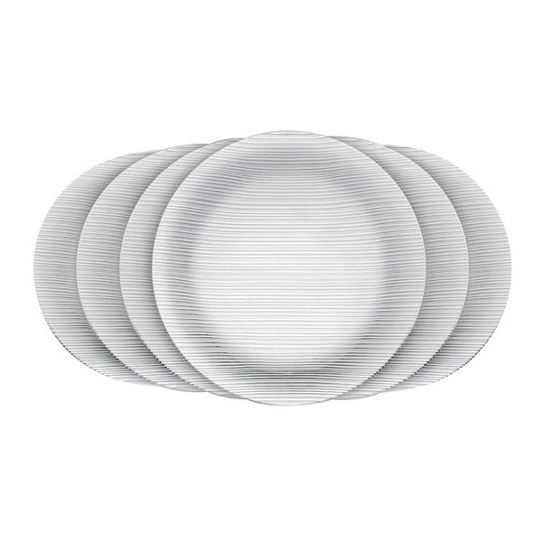 Conjunto de 6 Pratos Fundos Duralex Diamente 23cm Nadir