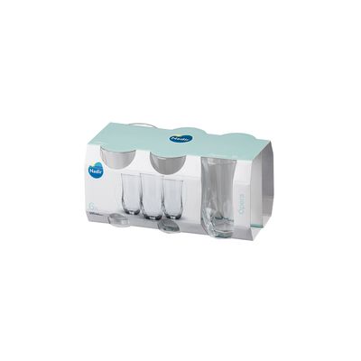 Jogo de Copos Long Drink Nadir Figueiredo Opera em Vidro 6 Peças 360ml