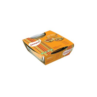Conjunto de Assadeiras Quadradas Nadir Sempre em Vidro 3 Peças
