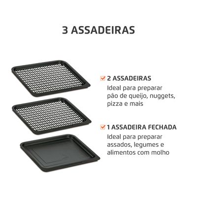 Fritadeira Air Fryer Forno Oven 12L 110V - Mondial