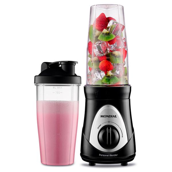 Personal Blender, Mondial, Preto/Prata, 300W, 220V - DG-01 Personal Blender, Mondial, Preto/Prata, 300W, 220V - DG-01