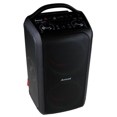 Caixa Amplificada Bluetooth Amvox ACA600 Bagvox Black 600W Bivolt