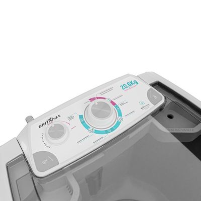 Máquina de Lavar de Roupas Semiautomática Tanquinho Britânia BLR04 20,6Kg - 220V