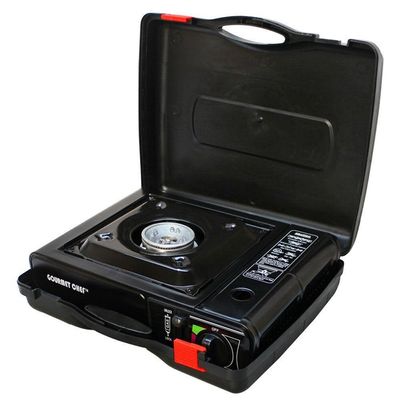 Fogão Portátil Automático Fogareiro A Gás Butano Para Camping Praia E Pesca Com Maleta