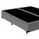 Cama Box Casal Bipartido Suede Mega Cama Cinza 138x188x42cm