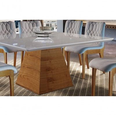 Mesa De Jantar Quadrada - Velvet-1,50x1,50m - Requinte Salas