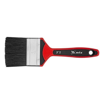 Trincha Pincel 3'' Tintas Esmalte óleo Cerdas Pretas Mtx