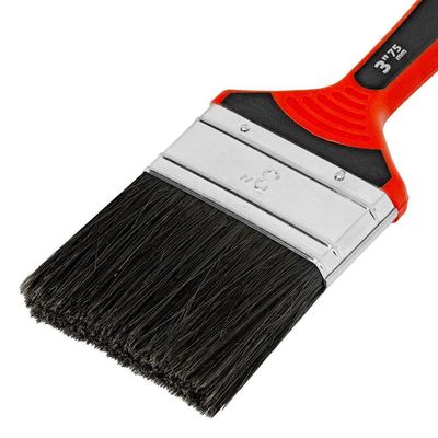 Trincha Pincel 3'' Tintas Esmalte óleo Cerdas Pretas Mtx