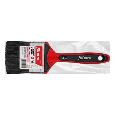Trincha Pincel 3'' Tintas Esmalte óleo Cerdas Pretas Mtx