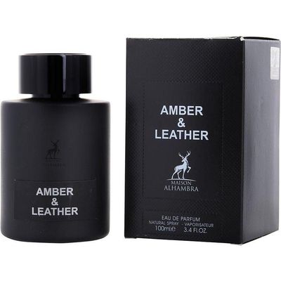 Perfume Masculino Maison Alhambra Amber & Leather Eau De Parfum Spray 100 Ml