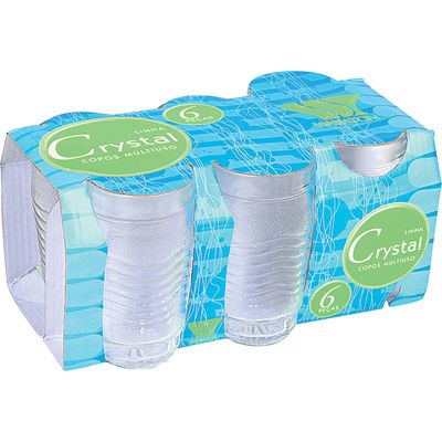 Conjunto 6 Copos Multiuso 300ml Wheaton Única
