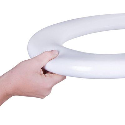 Assento Almofadado Oval Branco